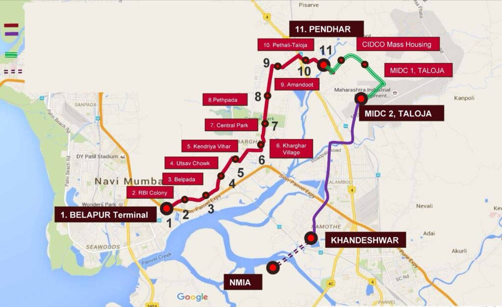 Navi Mumbai Metro Taloja metro